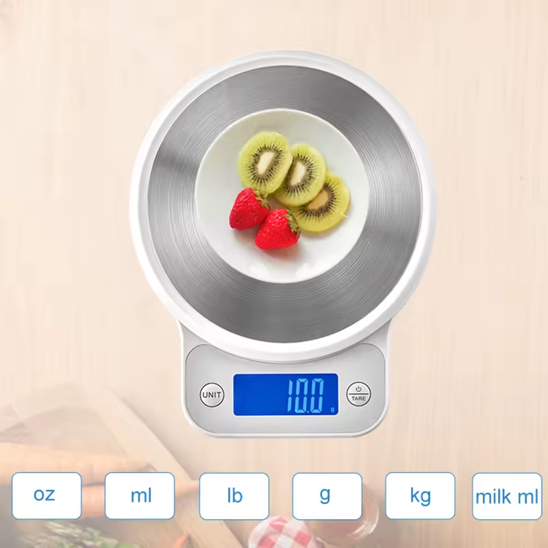 Wholesale Home LCD Screen 5kg Durable Resistant Plastic Stainless Steel Measuring Ingredients Food Weight Digital Kitchen Scale