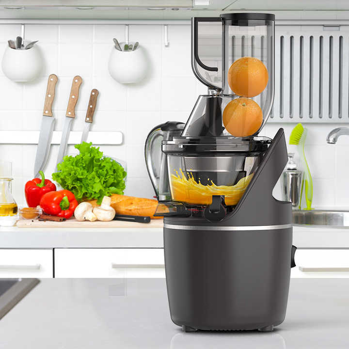 Easy Clean Cold Press Wide Chute 76 Mm Slow Masticating Juicer Ice Cream Smoothie Dessert Maker Machine