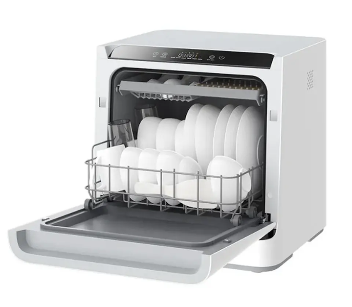 1200W Fully Automatic Tablet Dishwasher Machine for Home 4set Mini Dish Washer Portable Dishwasher