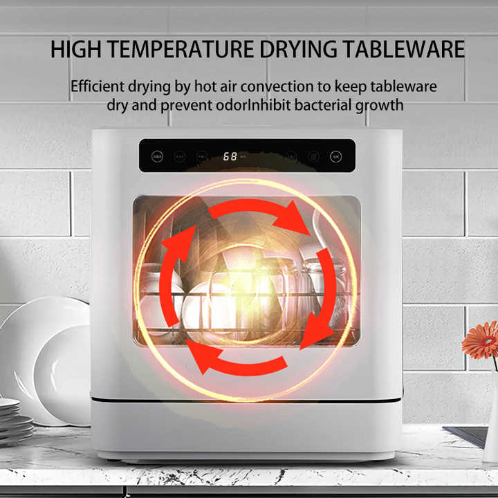 Kitchen Appliance Automatic Dishwasher Household Mini Countertop Dishwasher for Home