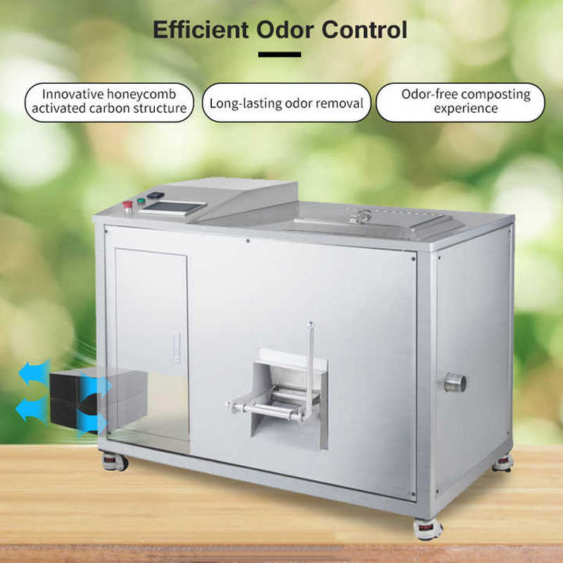 100kg/day Commercial Food Waste Disposer Waste Disposer Food Waste Recycling Machine Composter