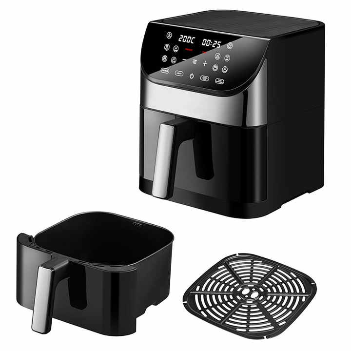 1800W Most Popular 8L Visible Factory Price Good Quality Air Fryer Wifi Digital Control Stainless Steel Air Fryer