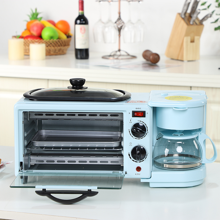 Factory Price with Oven Toasted Coffee Maker Pan 3 In 1 Multifunction Breakfast Machine/