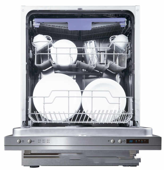 12 Sets Spot Supply White 220V Built-in Dishes Dishwashers Fully Integrated Dishwashers