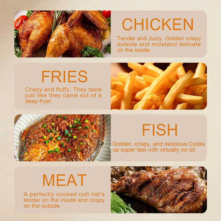 6.5L Kitchen Appliances Cookware Oil-Free Air Fryer Healthy Digital Smart Kitchen 1700W Best Quality Air Fryer