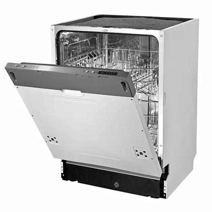 12 Sets Spot Supply White 220V Built-in Dishes Dishwashers Fully Integrated Dishwashers