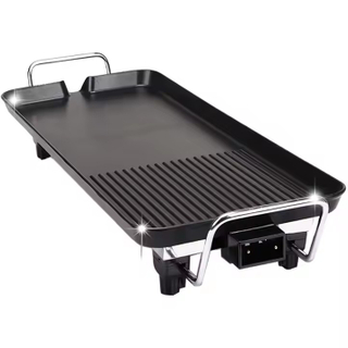 Electric Barbecue Grill Teppanyaki Plate Smokeless Non-Stick Barbecue Plate Multifunctional Baking Tray