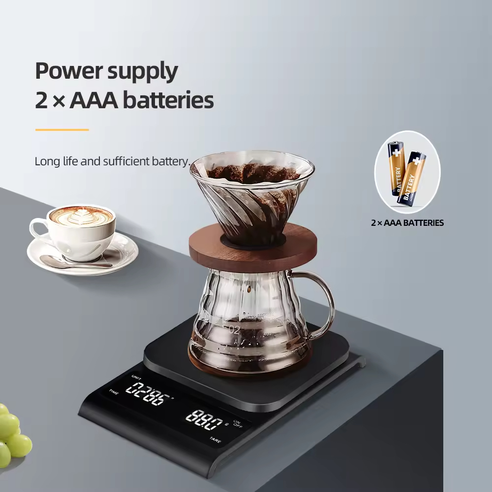 Hot Sale Mini Electric 0.1g Time More Espresso Grinder Drip Bean Weighing Balance Digital Food Kitchen Coffee Scale With Timer