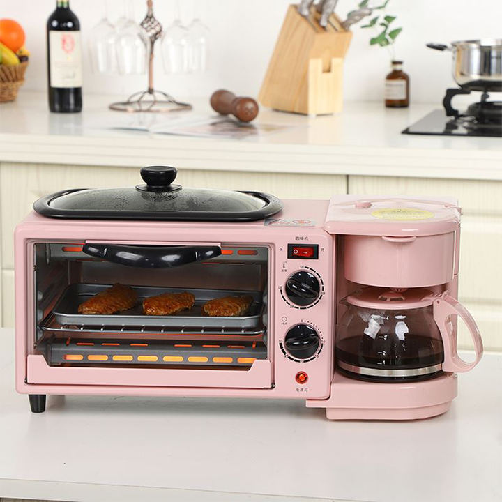 Factory Price with Oven Toasted Coffee Maker Pan 3 In 1 Multifunction Breakfast Machine/