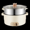 New Design 2 Controller 220v 1600w Fast Working Pottery Crystal Inner Pot Kitchem 2 Compartment Electric Cooker Hot Pot
