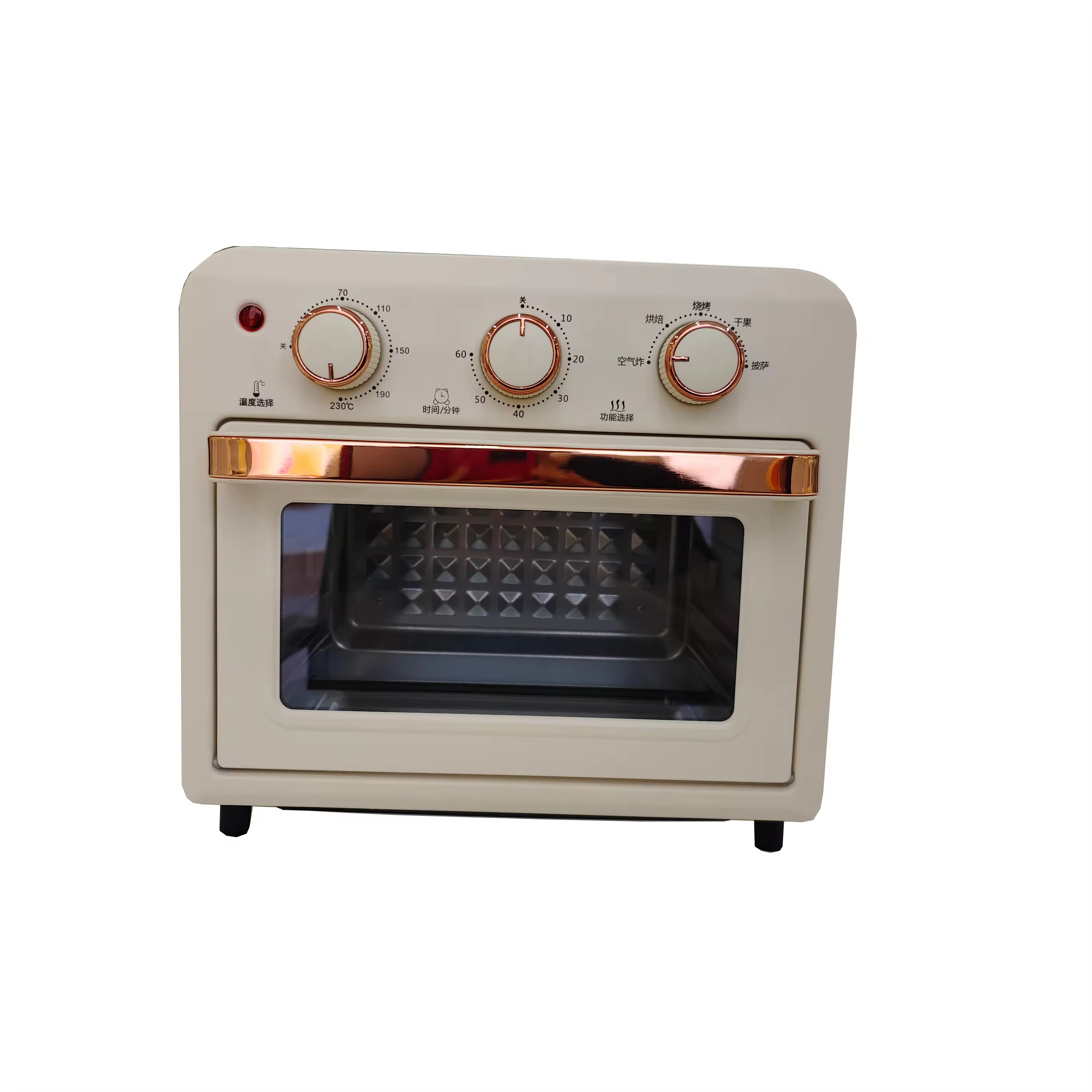 Multifunctional Electric 15-Litre Convection Countertop Oven Air Fryer Stainless Steel 1500W Household Hotel Use Overheat