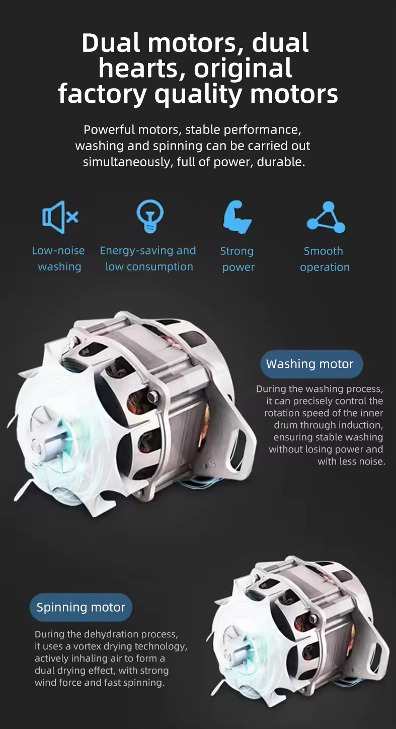 Semi Automatic Double Tub Washer Twin Tub Washing Machine 7kg Top Load