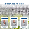 Ice cube machine 20-25kgs Home countertop ice Making Stainless Steel Ice Maker