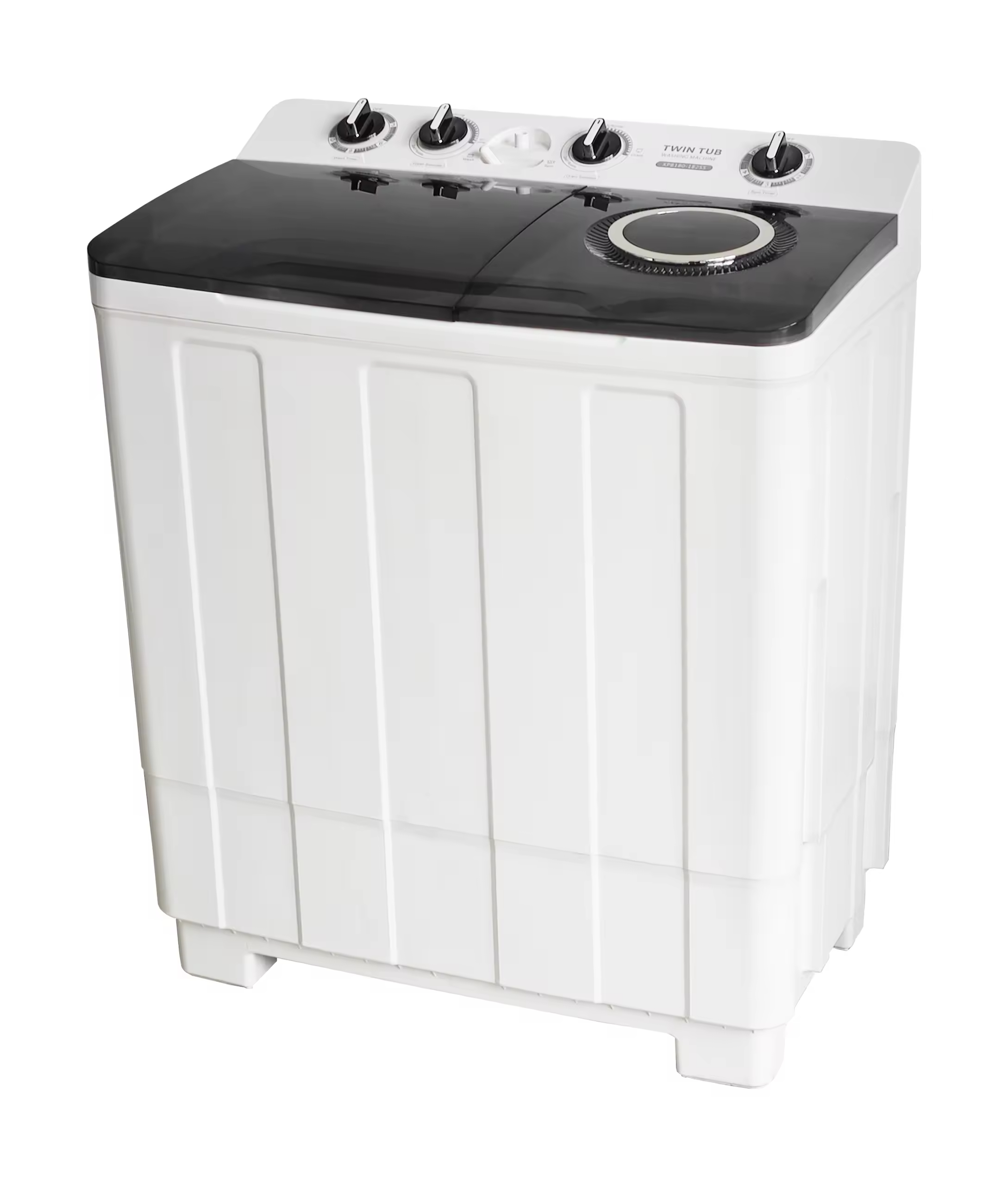 Black TwinTub Semi Auto Washing Mchines Twin Tub Washing Machine 20kg Top Load