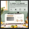 New Fashion Portable 3-in-1 Electric Breakfast Maker Multi-Function Oven Frying Pan & Egg Cooker