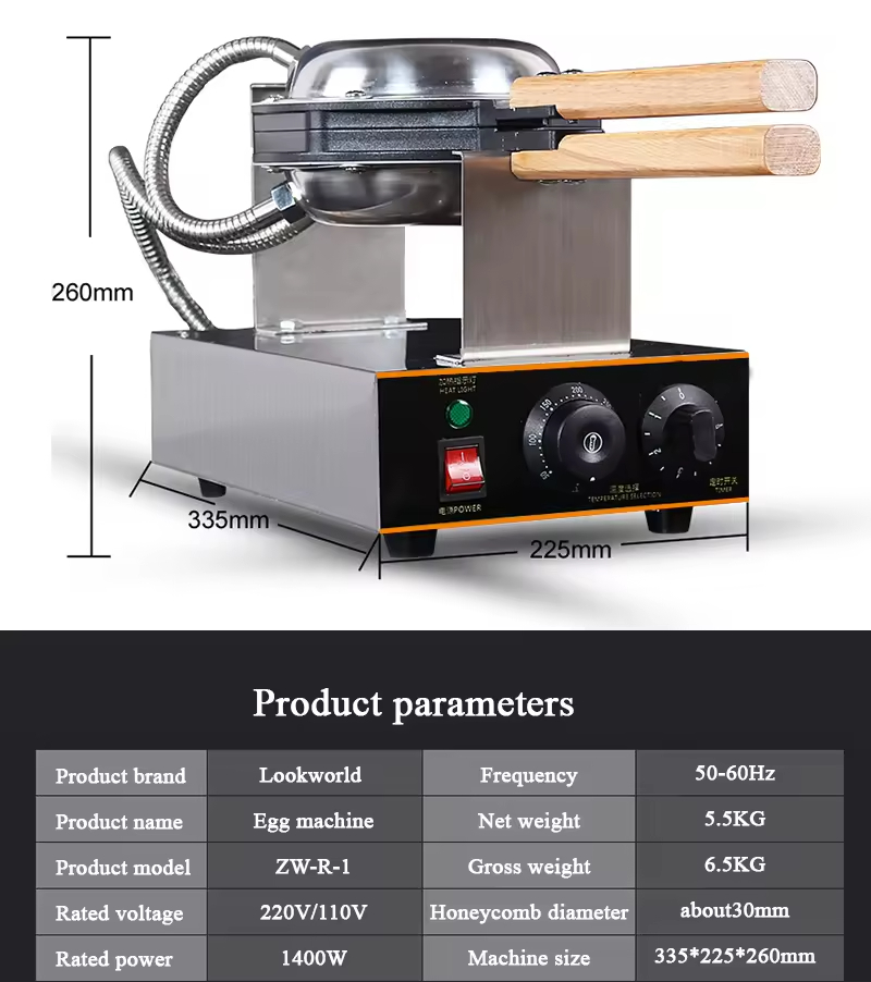 New Multifunctional 220V 110V Egg Puff Waffle Cake Pancake Sandwich Muffin Maker Non-Stick Electric Machine