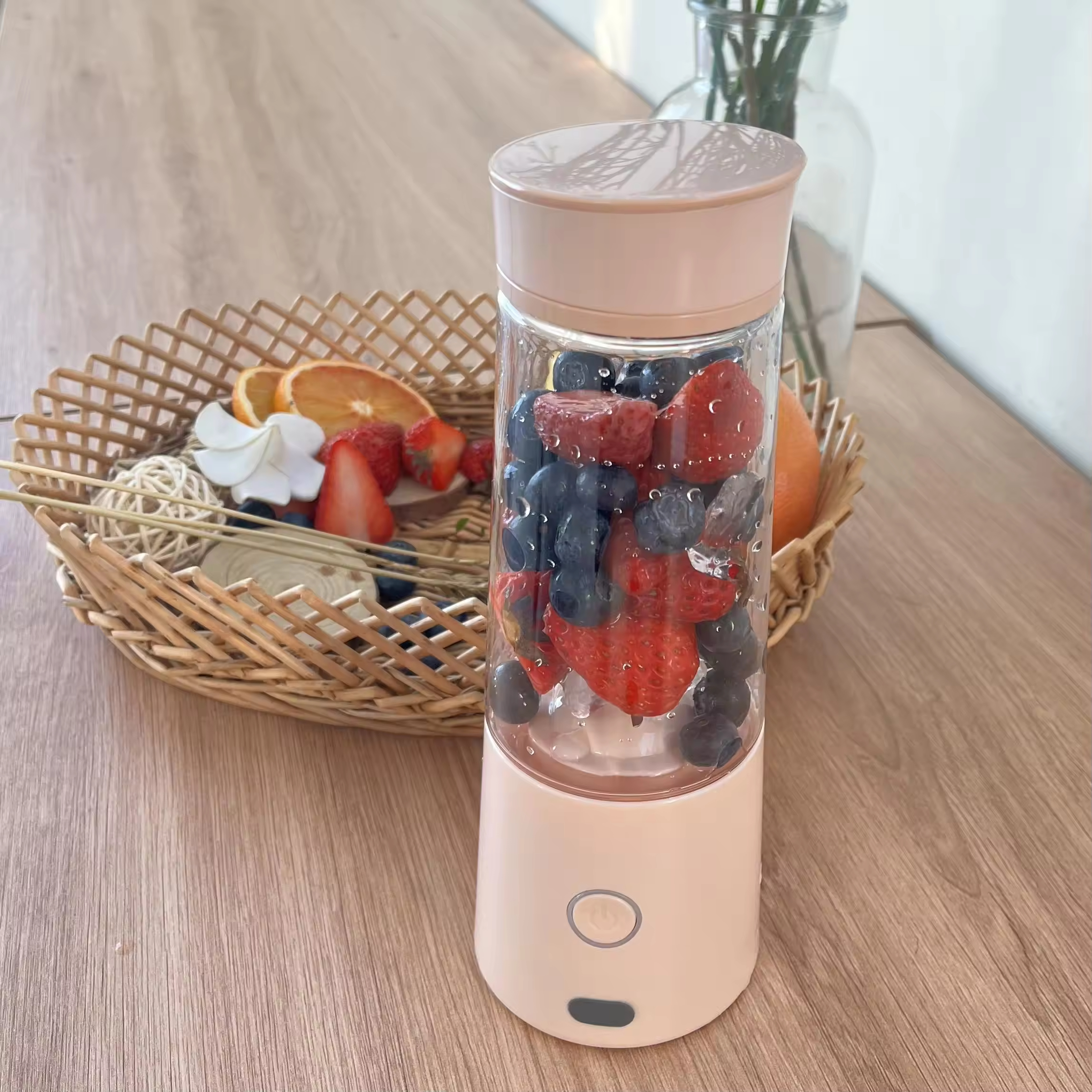 Rechargeable Personal Mini Size Smoothie USB Juicer Smoothie Battery Fruit Portable Blender Cup Baby Food Mixer