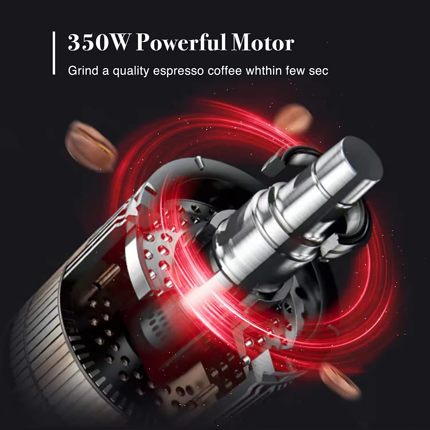 Manufacturer's Hot-Selling 220V Electric Household Grain Grinder Stainless Steel Blade for Coffee Food Supplements Cross-Border