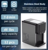 Stainless Steel+ABS Ice Maker Machine 25kg Commercial Cube Ice Machine Portable Ice Maker