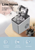 Portable Electric 26LBS/24H Countertop Ice Maker Machine 24H Bullet Ice with Scoop Adjustable New Household Use Plastic Housing