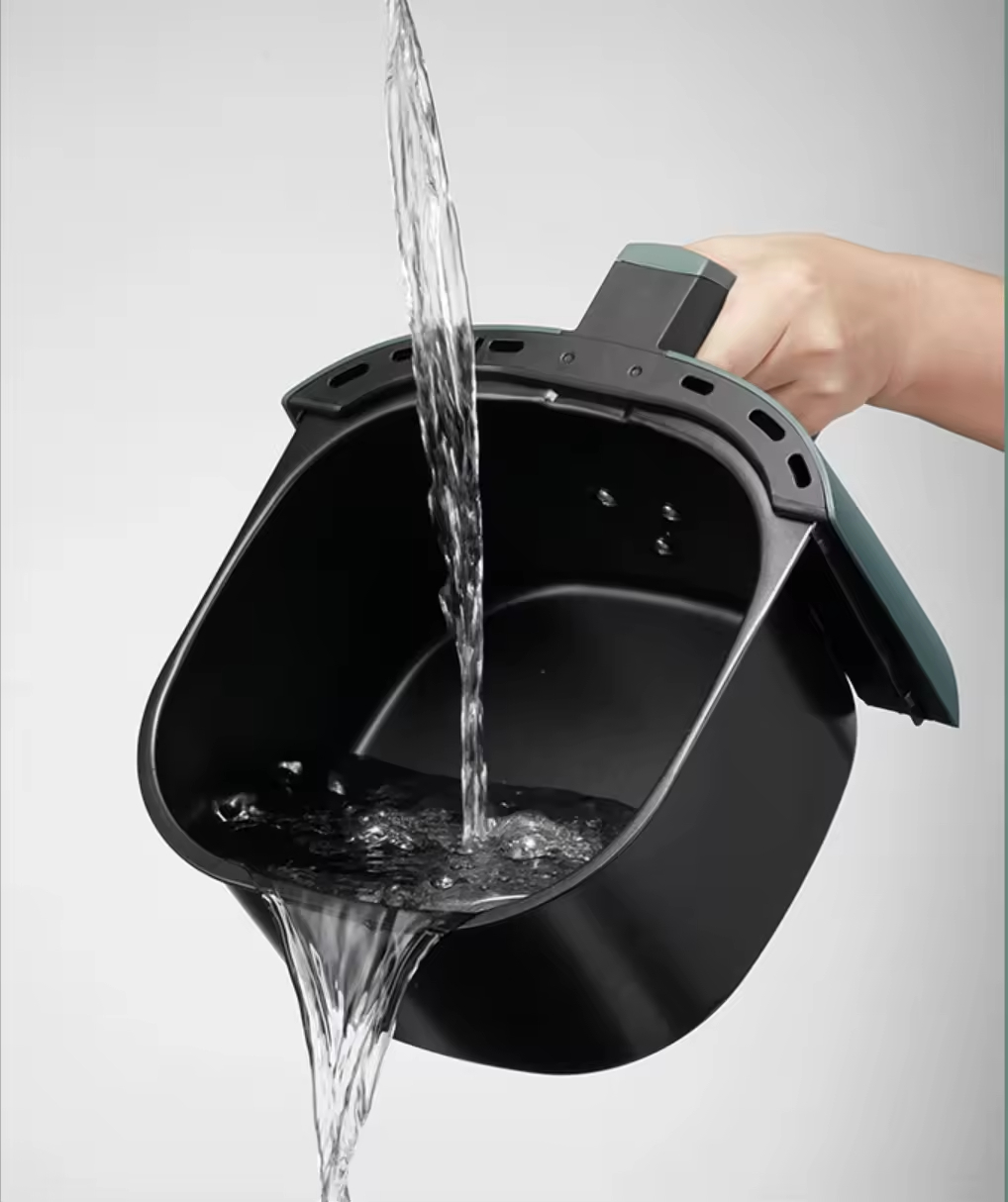  HOT SALE Multifunctional Stainless Steel Digital Oil-Free Air Frying Household 220V 1300W 6L Electric Air Grill Fryer