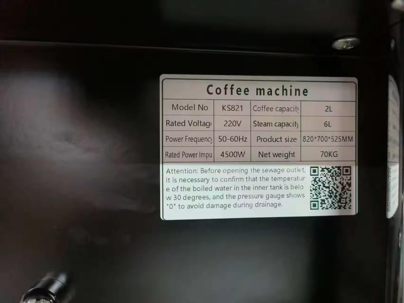 Dual Boilers Commercial Coffee Machine 4500W | LED Touch Screen with Custom Pressure 