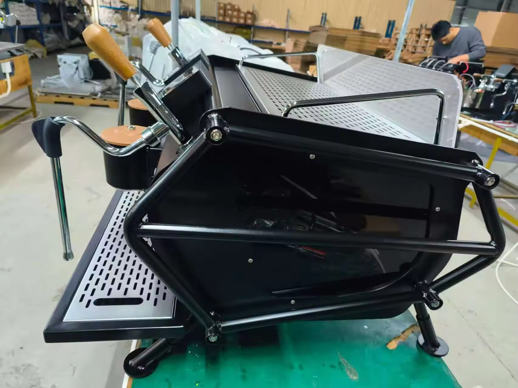 Dual Boilers Commercial Coffee Machine 4500W | LED Touch Screen with Custom Pressure 