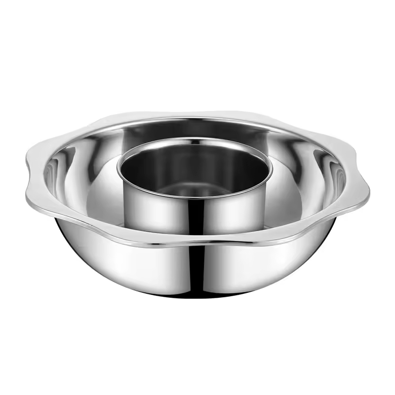 On Sales Promotion Gift Good Price Sun Shape Stainless Steel 0.8mm Family Shabu Shabu Hot Pot Soup Casserole Cooking Hotpot