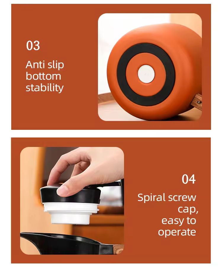 Fashion Modern Home Stainless Steel 304 Multi Color 2000 ml Portable Car Vaccum Keep Hot Cold Teapot Water Coffee Kettle Pot Set