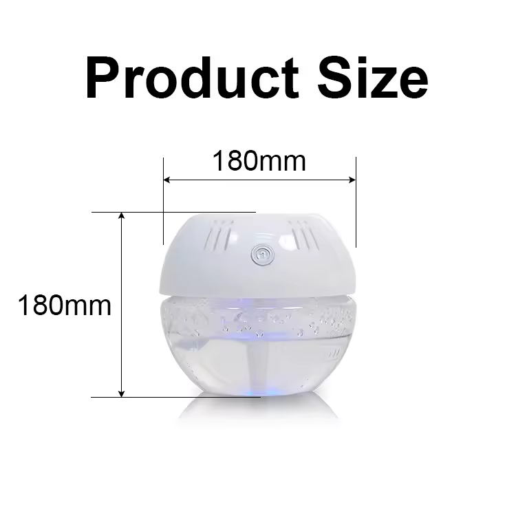 800ml Electric Portable Air Purifier Aromatherapy Customizable Humidifier Air Freshener Water Base No Mist Household Garage EU
