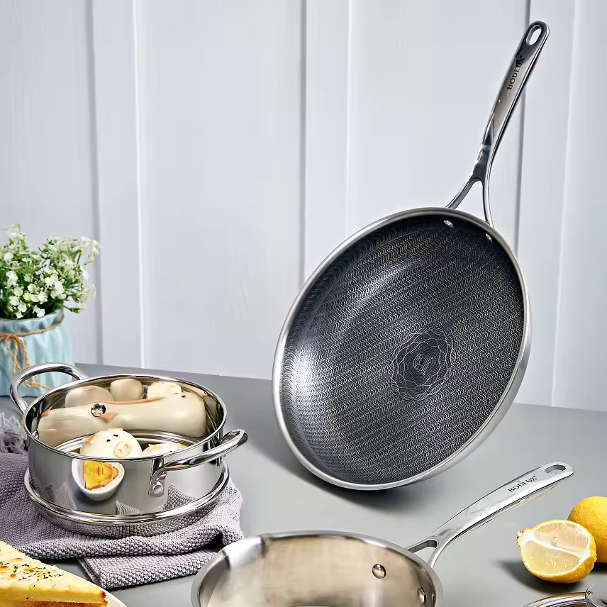 Professional Quality Kitchen Utensils Non-stick Frying Pan and Wok for Kitchen Cooking Tool Induction Frying Pan
