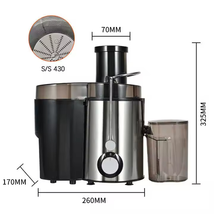 Most Popular Automatic Household Slow Juicer Blender Stainless Steel Juicer Vegetables & Fruits Extractor Cold Press Juicer