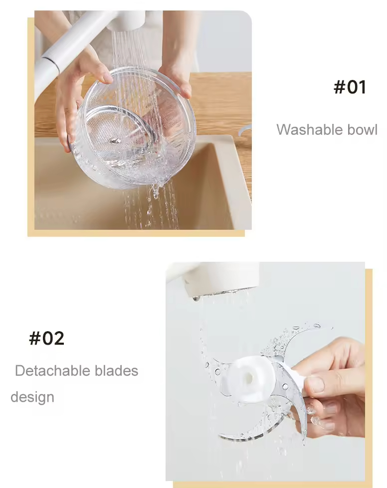 Household Multi-Function Glass Housing Electric Meat Grinder 4 Speeds Low-Noise Easy Operate Safe High-Capacity Grinding.