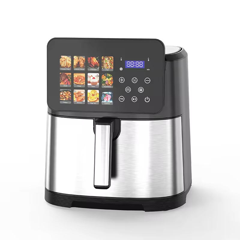 Modern Large 10L Electric LED/LCD Display WiFi Digital Energy Saving Air Fryer & Grill 2-in-1 Baking Machine for Household Use