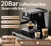 Modern Coffee Brewing Machine OEM Table Barista Coffee Espresso Machine Double Boiler Semi-Automatic Coffee Maker