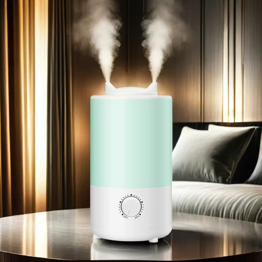 China Factory Sale 800ml Portable Desktop Ultrasonic Humidifier Cool Mist Aromatherapy Diffuser Knob for Household Hotel Use