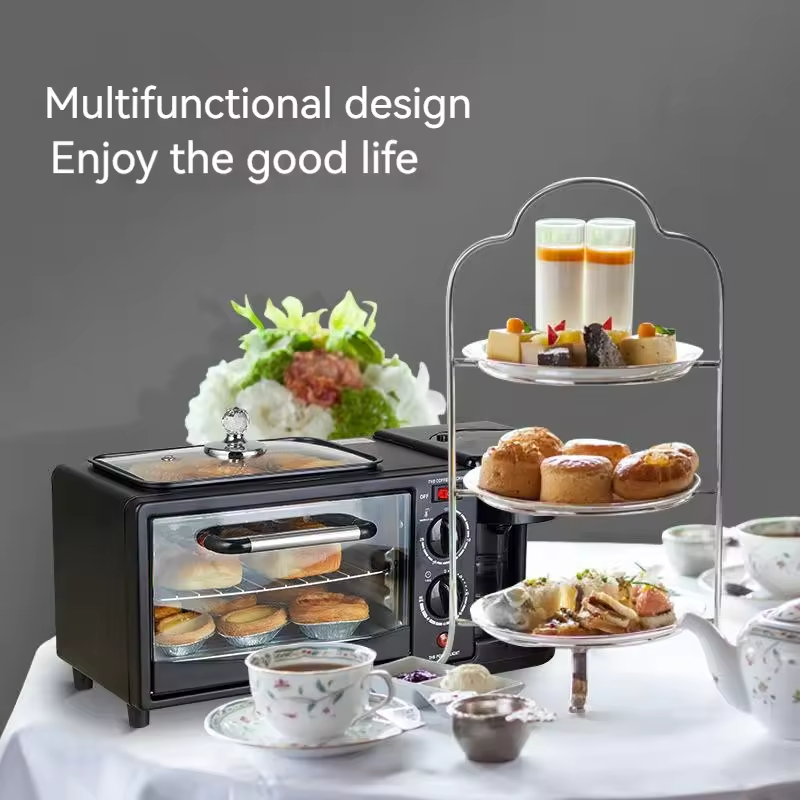 Factory Price Home Multi-function Automatic Cooking 3 in 1 Breakfast Makers Electric 3 in 1 Coffee Toast Breakfast Maker