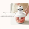 Household Multi-Function Glass Housing Electric Meat Grinder 4 Speeds Low-Noise Easy Operate Safe High-Capacity Grinding.