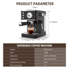 Espresso Coffee Machine With a 2-in-1 Coffee Maker and Milk Frother