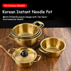Korean Style Stainless Steel Family Milk Ramen Instant Noodle Small Boiling Soup Hot Pot for Induction Cooker Cooking