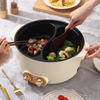 New Design 2 Controller 220v 1600w Fast Working Pottery Crystal Inner Pot Kitchem 2 Compartment Electric Cooker Hot Pot