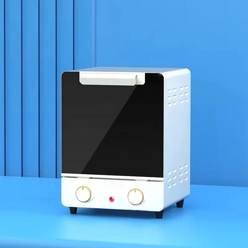 10L/12L Capacity Air Fryer Toaster Oven Mirror Glass Door Wood Grain Details Digital Control Multifunctional 800W Household