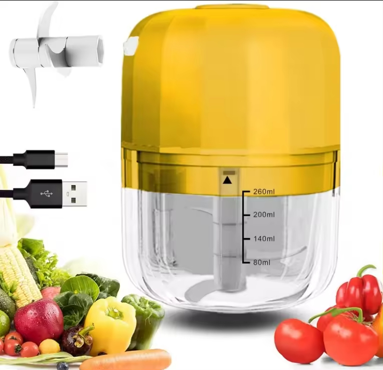 Hot Sale Wireless USB Charging Electric Mini Garlic Crusher Press Blender Grinder Garlic Chopper