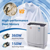 Semi Automatic Double Tub Washer Twin Tub Washing Machine 7kg Top Load