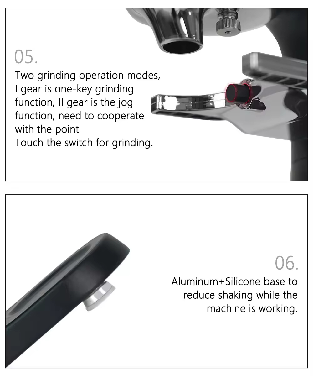 Hot Selling Semi - Automatic Coffee Machine with Electric Coffee Grinder DF64 Commercial Grinder