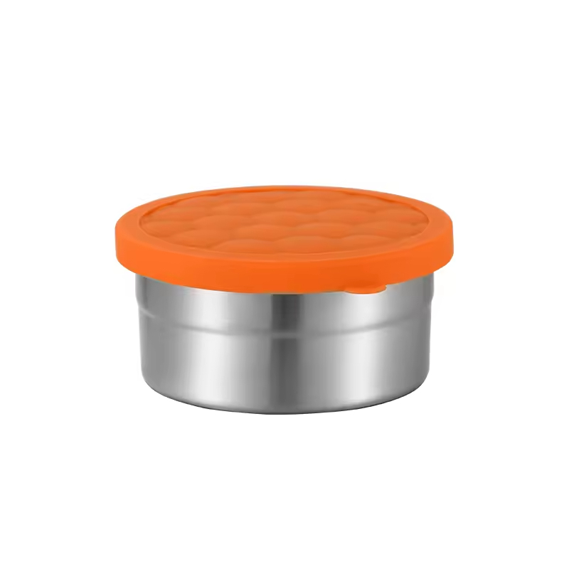 Hot Selling Multi Purpose Stainless Steel 304 Round Rectangle Silicon Lid Outdoor Hiking Fruit Food Storage and Container Set