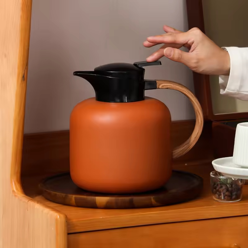 Fashion Modern Home Stainless Steel 304 Multi Color 2000 ml Portable Car Vaccum Keep Hot Cold Teapot Water Coffee Kettle Pot Set