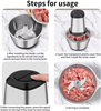 High Quality Home Use Electric Food Chopper 350W Multi-function Food and Vegetable Processor Chopper Mincer 2 Litre