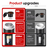 Portable Espresso Maker Cold Hot Brewing Cafe Multi-function 2 in 1 Coffee Maker Electric Espresso Maker with Travel Bag
