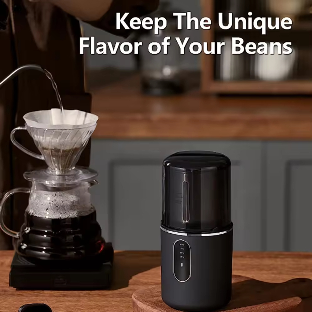 New Mini Portable OEM ODM Coffee Grinder USB Rechargeable Electric Coffee Grinder Cordless Blender Grinder for Coffee Beans